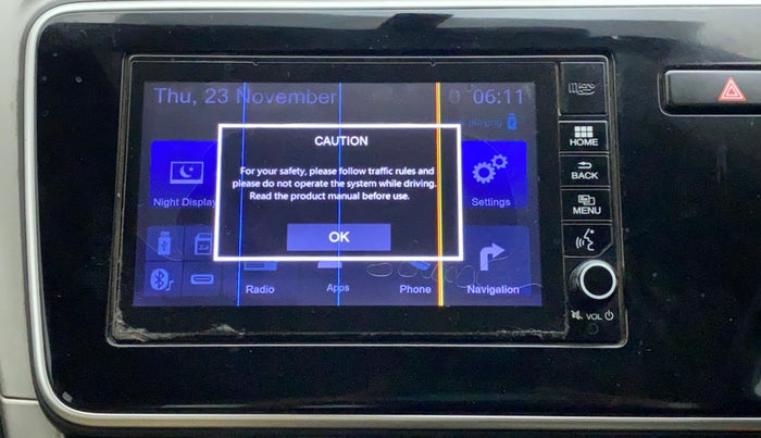2017 Honda City 1.5L I-VTEC VX, Petrol, Manual, 83,700 km, Infotainment system - Touch screen not working