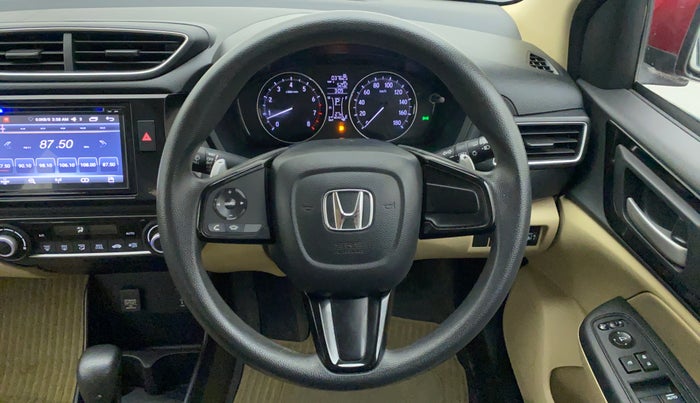2019 Honda Amaze 1.2 V CVT I VTEC, Petrol, Automatic, 37,624 km, Steering Wheel Close Up