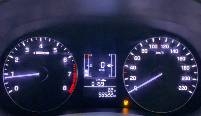 2017 Hyundai Creta SX PLUS 1.6 PETROL, Petrol, Manual, 56,521 km, Odometer Image