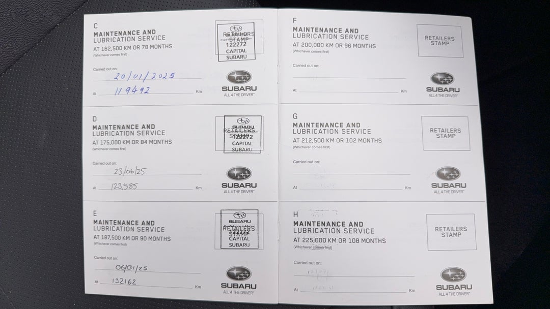 2016 Subaru WRX Premium (AWD), Manual, 132780 km, Service History