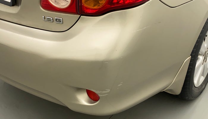 2011 Toyota Corolla Altis 1.8 G, Petrol, Manual, 1,00,075 km, Rear bumper - Minor scratches