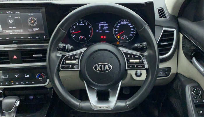 2021 KIA SELTOS HTX IVT 1.5 PETROL, Petrol, Automatic, 27,041 km, Steering Wheel Close Up
