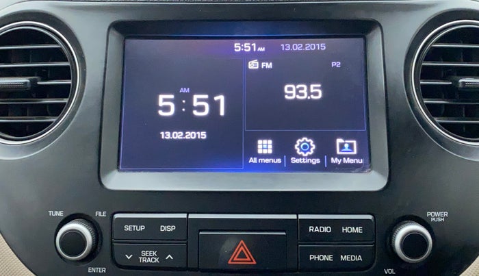 2018 Hyundai Grand i10 SPORTZ 1.2 KAPPA VTVT, CNG, Manual, 79,541 km, Infotainment System