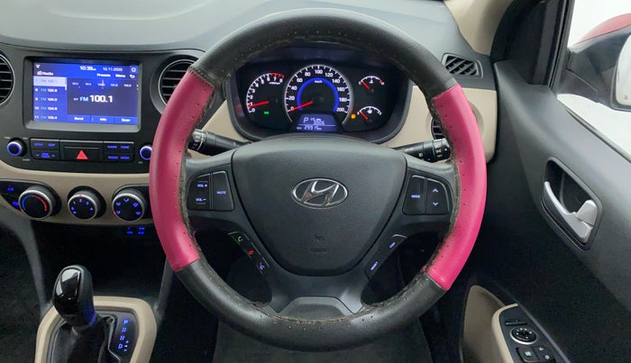 2017 Hyundai Grand i10 SPORTZ (O) 1.2 AT VTVT, Petrol, Automatic, 29,962 km, Steering Wheel Close Up