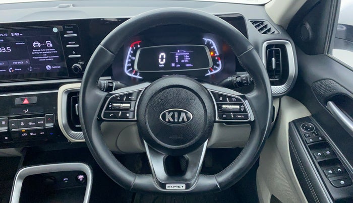 2020 KIA SONET HTX 1.0 IMT, Petrol, Manual, 19,352 km, Steering Wheel Close Up