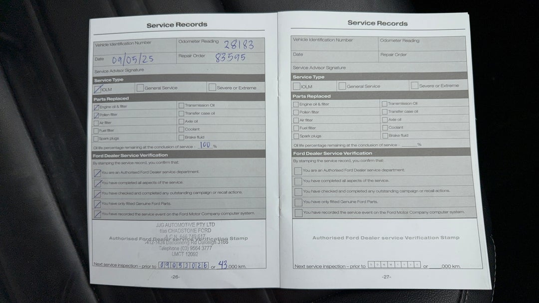 2023 Ford Ranger Sport 3.0 (4x4), Automatic, 40596 km, Service History