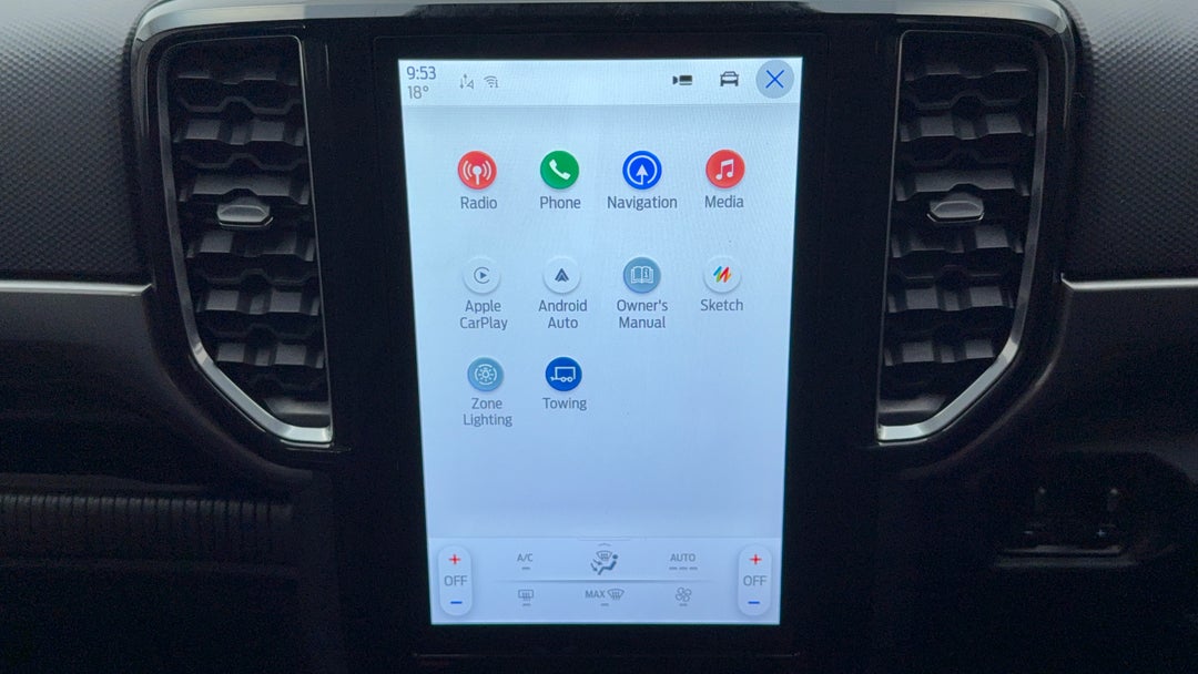 2023 Ford Ranger Sport 3.0 (4x4), Automatic, 40596 km, Infotainment System