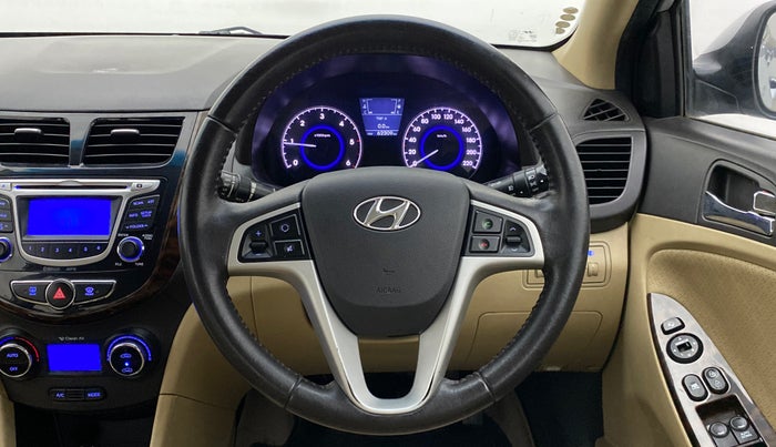 2014 Hyundai Verna FLUIDIC 1.6 SX CRDI OPT, Diesel, Manual, 62,347 km, Steering Wheel Close Up