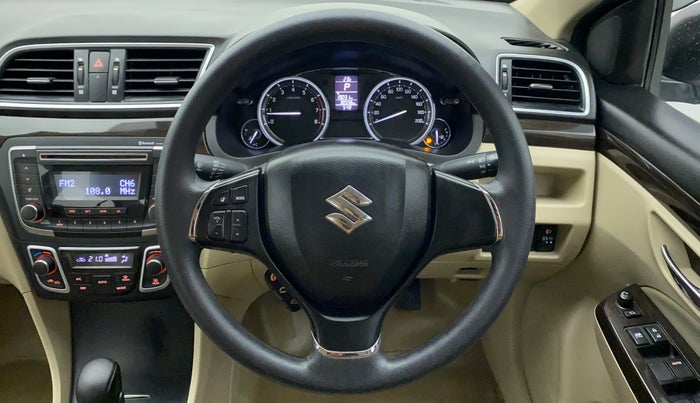 2017 Maruti Ciaz ZETA 1.4 VVT AMT, Petrol, Automatic, 30,492 km, Steering Wheel Close Up