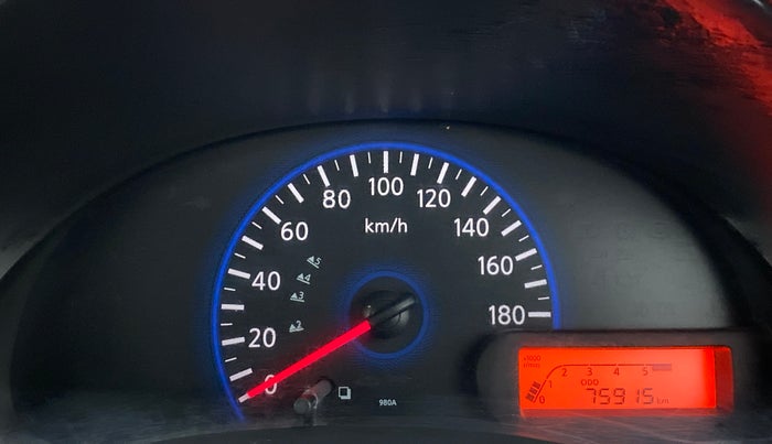 2016 Datsun Go Plus T, Petrol, Manual, 75,914 km, Odometer Image