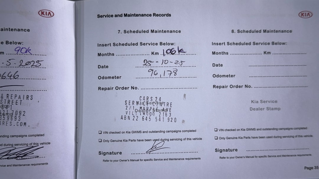 Service History