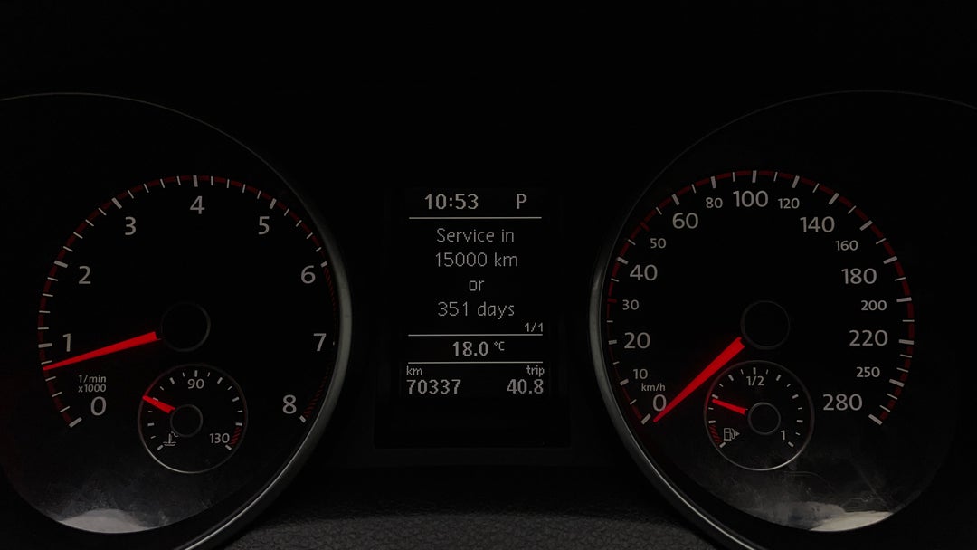 2010 Volkswagen Golf Gti, Automatic, 70337 km, Odometer View
