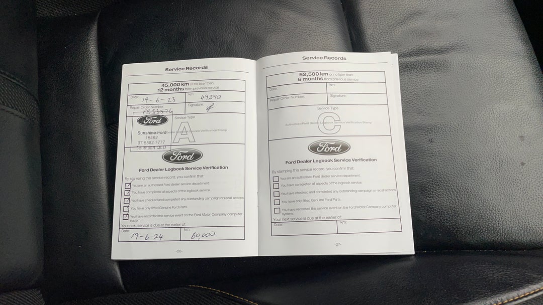 2020 Ford Ranger Wildtrak 2.0 (4x4), Automatic, 54436 km, Service History