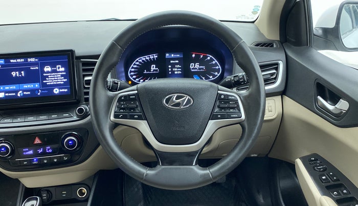 2020 Hyundai Verna SX PETROL AT, Petrol, Automatic, 23,593 km, Steering Wheel Close Up