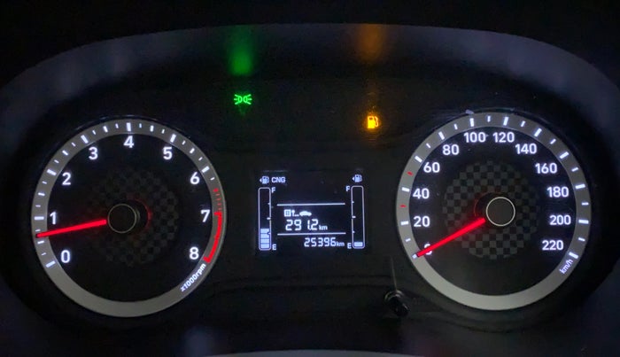2021 Hyundai AURA S 1.2 CNG, CNG, Manual, 25,396 km, Odometer Image