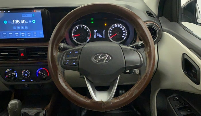 2021 Hyundai AURA S 1.2 CNG, CNG, Manual, 25,396 km, Steering Wheel Close Up
