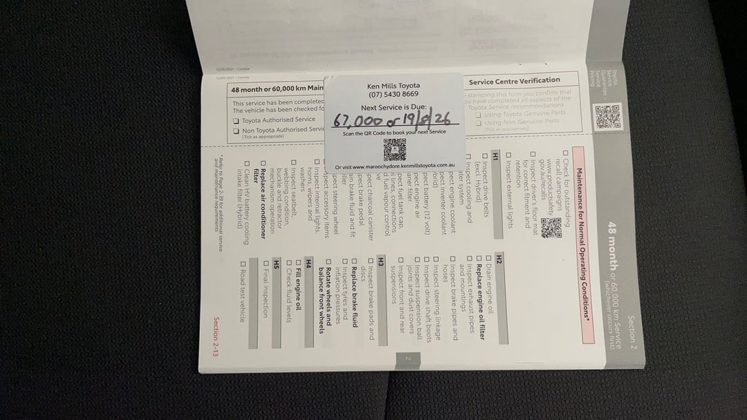 2022 Toyota Corolla Ascent Sport, Automatic, 60098 km, Service History