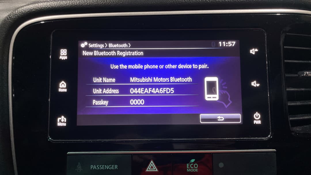 2018 Mitsubishi Outlander Es 7 Seat (2WD), Automatic, 117947 km, Android/Apple Car Play