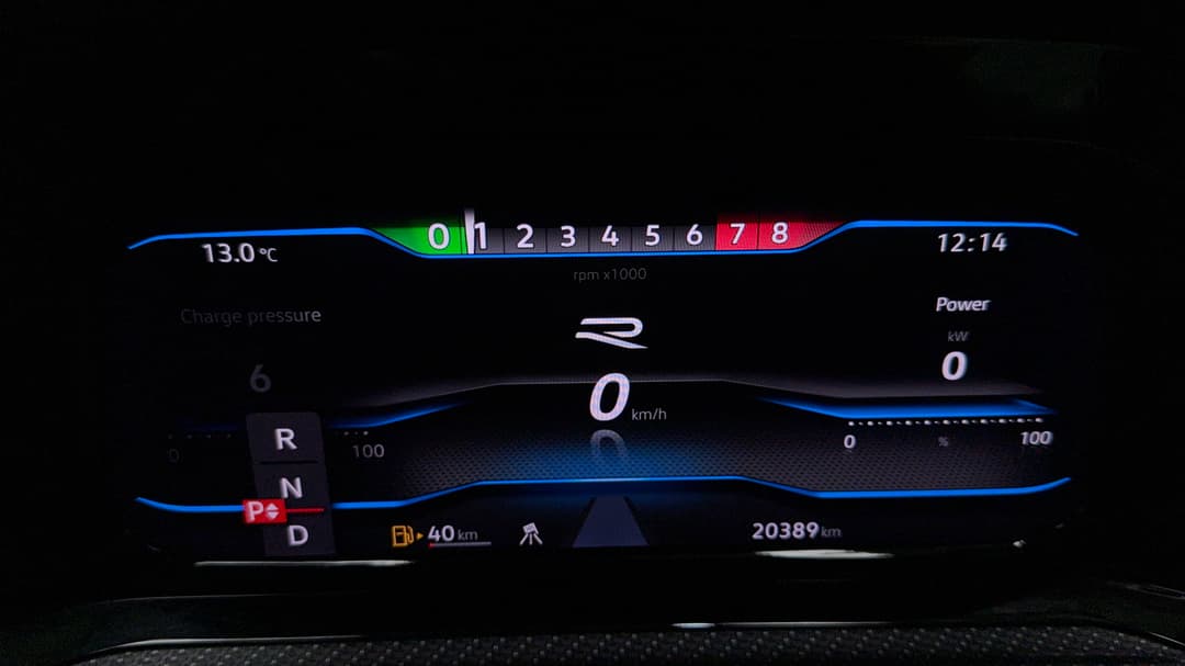 2024 Volkswagen Golf R 4motion, Automatic, 20389 km, Odometer View
