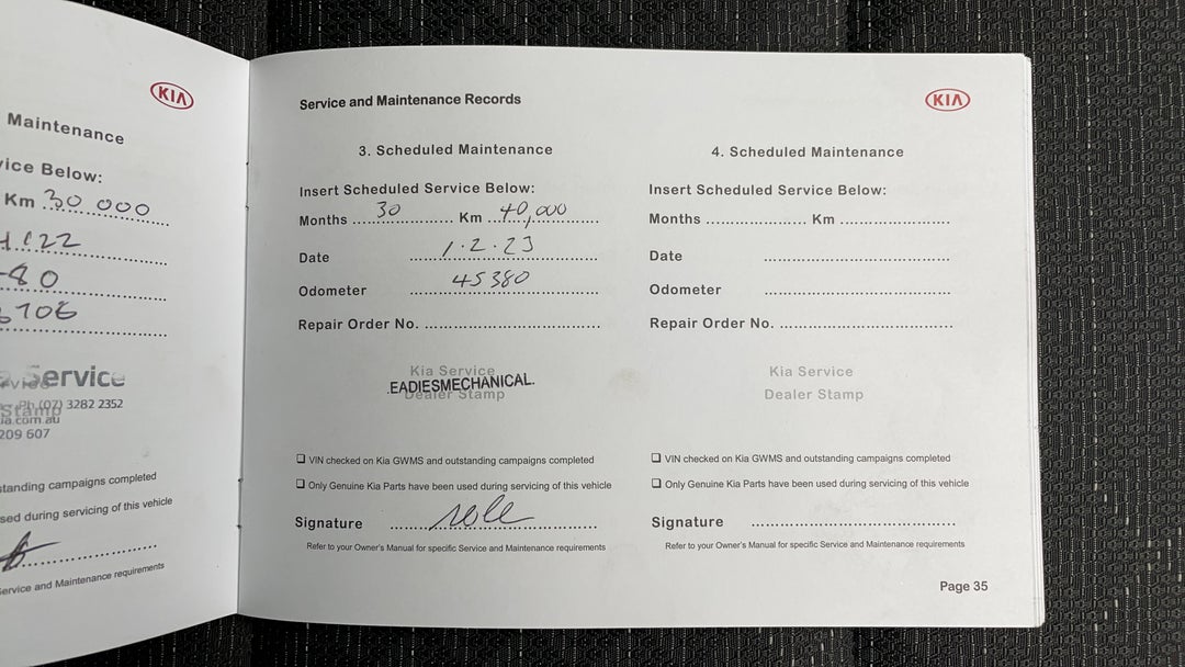 2020 Kia Rio S, Manual, 47341 km, Service History