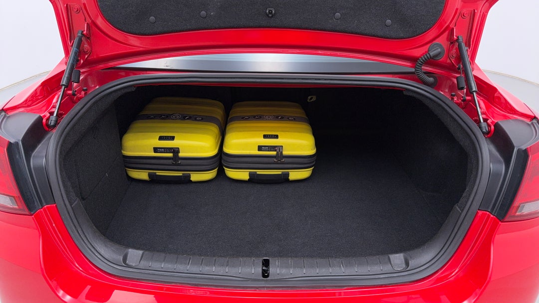 Boot Inside View with Luggage