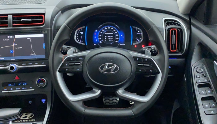 2020 Hyundai Creta SX (O) 1.4 TURBO DCT, Petrol, Automatic, 28,892 km, Steering Wheel Close Up