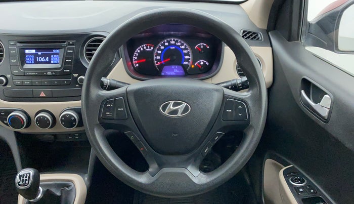 2015 Hyundai Grand i10 SPORTZ 1.2 KAPPA VTVT, Petrol, Manual, 75,390 km, Steering Wheel Close Up