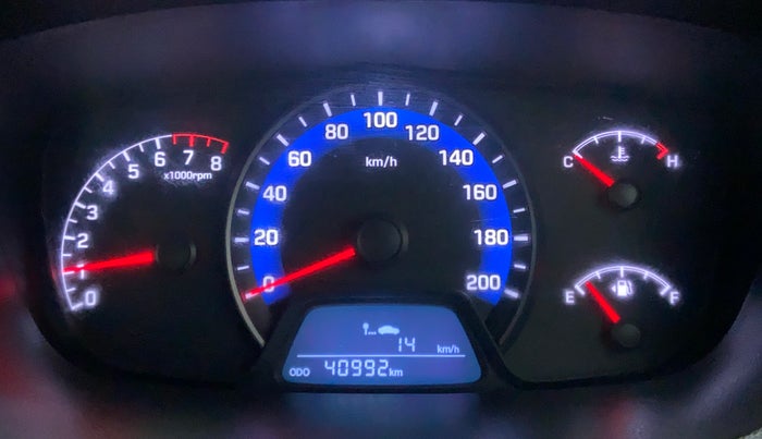 2014 Hyundai Xcent S 1.2 OPT, Petrol, Manual, 40,966 km, Odometer Image
