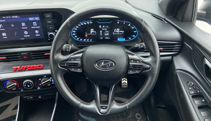 2021 Hyundai NEW I20 N LINE N6 1.0 TURBO GDI IMT DUAL TONE, Petrol, Manual, 34,360 km, Steering Wheel Close Up