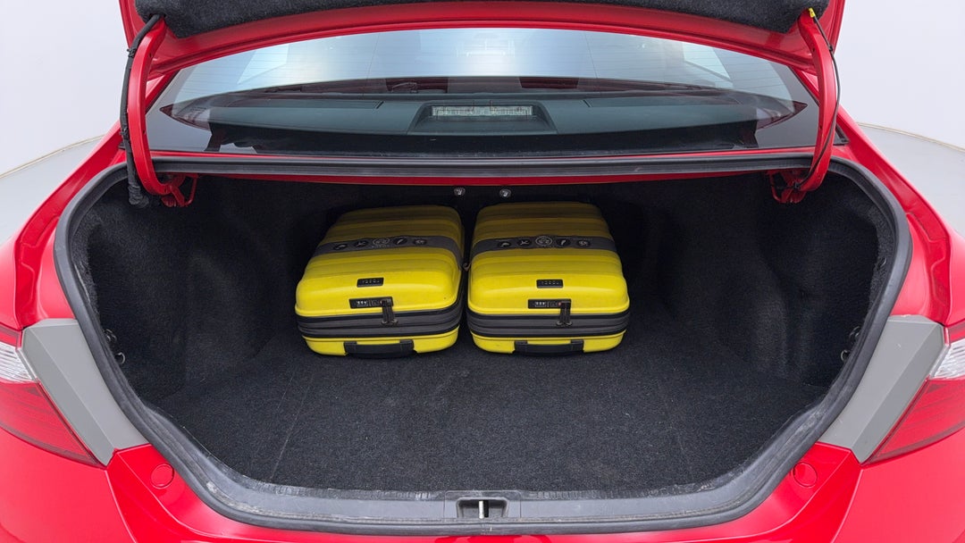 Boot Inside View with Luggage