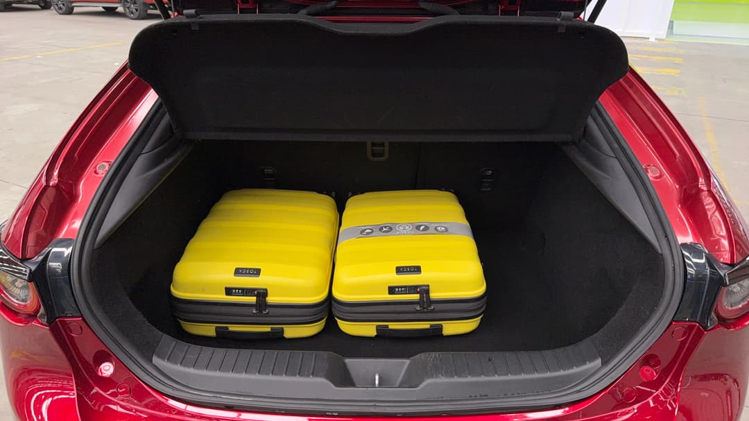 2019 Mazda 3 G20 Pure, Automatic, 51048 km, Boot Inside View with Luggage