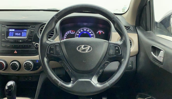 2016 Hyundai Grand i10 ASTA AT 1.2 KAPPA VTVT, Petrol, Automatic, 50,477 km, Steering Wheel Close Up