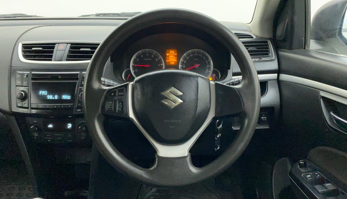 2012 Maruti Swift ZXI, Petrol, Manual, 70,054 km, Steering Wheel Close Up