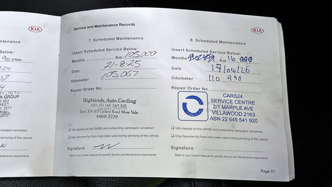 2020 Kia Sorento Sport+ 7 Seat, Automatic, 111002 km, Service History