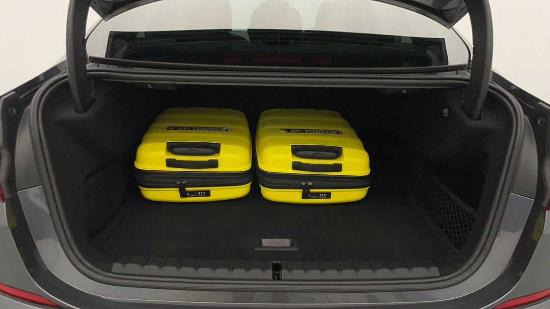 Boot Inside View with Luggage