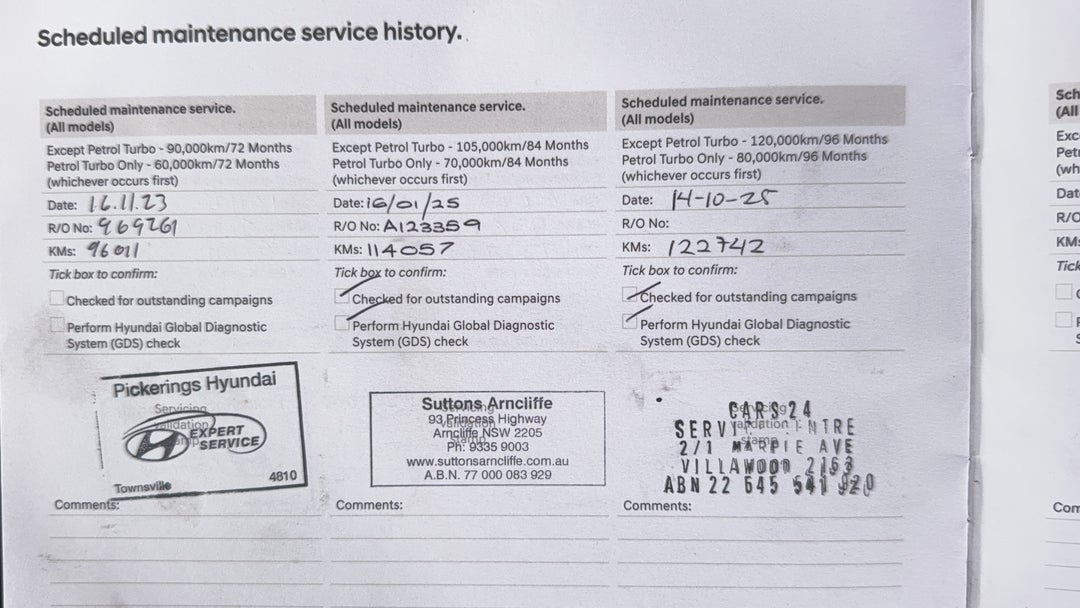 Service History