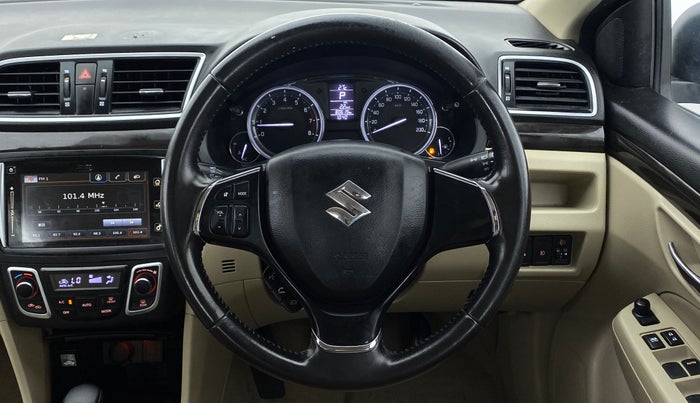 2017 Maruti Ciaz ALPHA 1.4 VVT AMT, Petrol, Automatic, 80,667 km, Steering Wheel Close Up