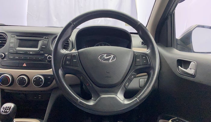 2016 Hyundai Grand i10 ASTA (O) 1.2 KAPPA VTVT, Petrol, Manual, 74,797 km, Steering Wheel Close Up