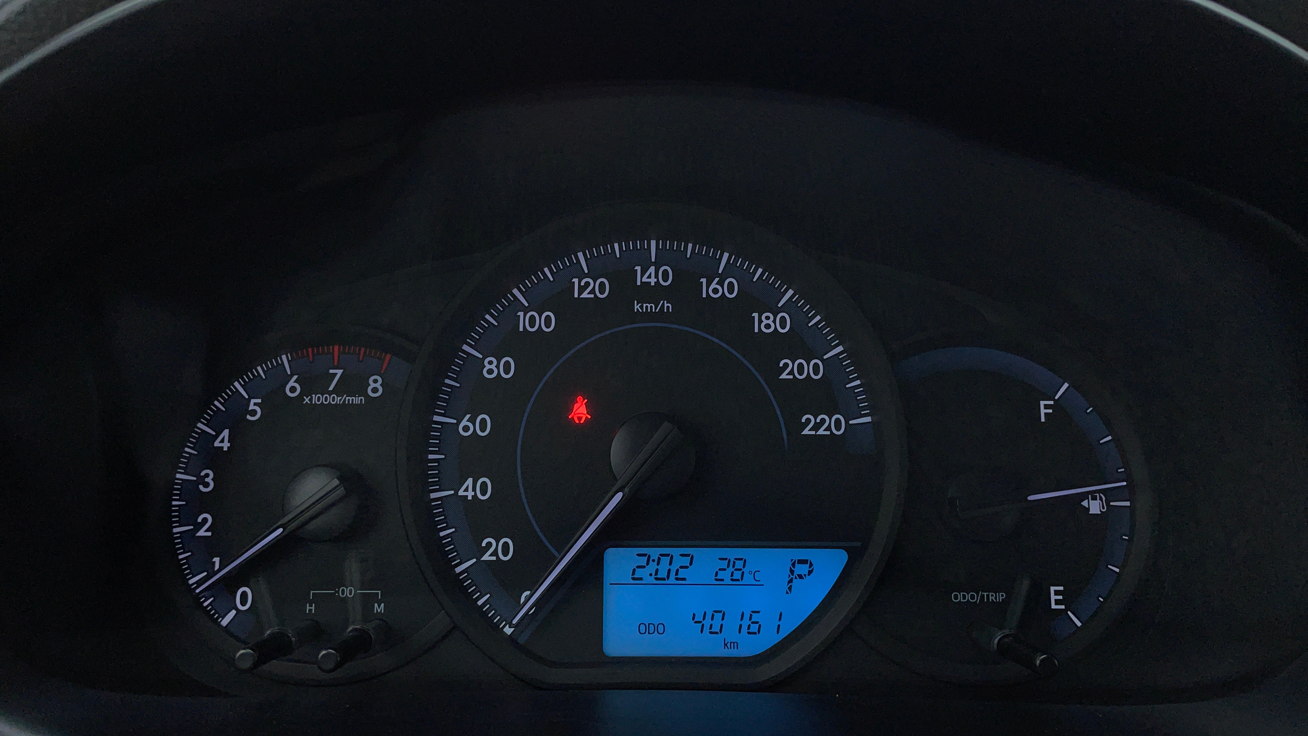 Toyota Yaris-Odometer View