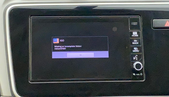 2019 Honda City 1.5L I-VTEC VX, Petrol, Manual, 55,227 km, Infotainment system - GPS Card not working/missing