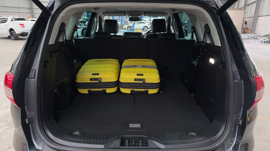 2021 Ford Everest Sport (4WD), Automatic, 64974 km, Boot Inside View with Luggage