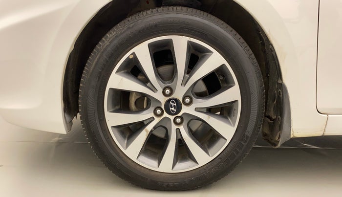 2014 Hyundai Verna FLUIDIC 1.6 CRDI SX AT, Diesel, Automatic, 70,416 km, Left Front Wheel