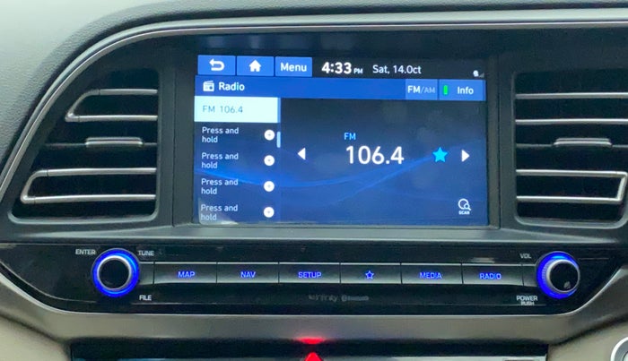 2021 Hyundai New Elantra 2.0 SX(O) AT PETROL, Petrol, Automatic, 41,907 km, Infotainment System
