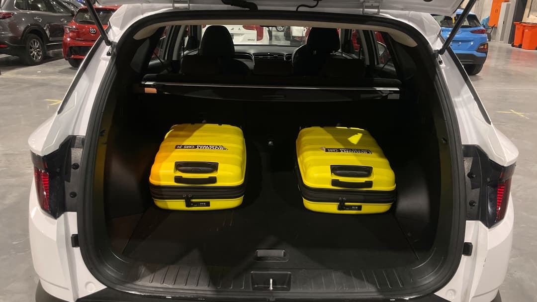 2023 Hyundai Tucson (FWD), Automatic, 49748 km, Boot Inside View with Luggage