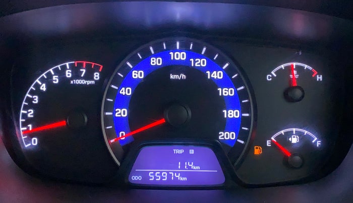 2015 Hyundai Xcent S 1.2, Petrol, Manual, 55,974 km, Odometer Image