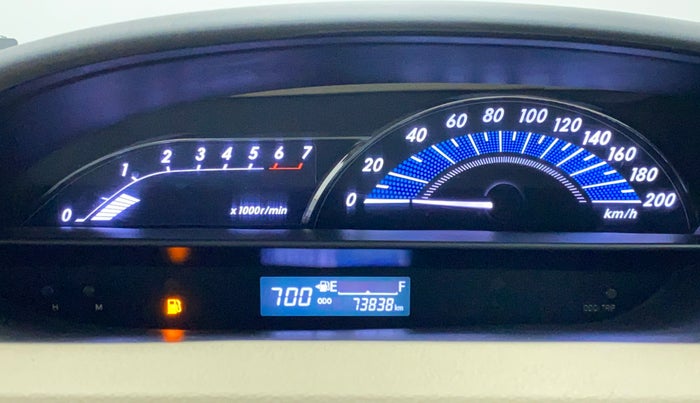 2017 Toyota Etios V, Petrol, Manual, 74,137 km, Odometer Image