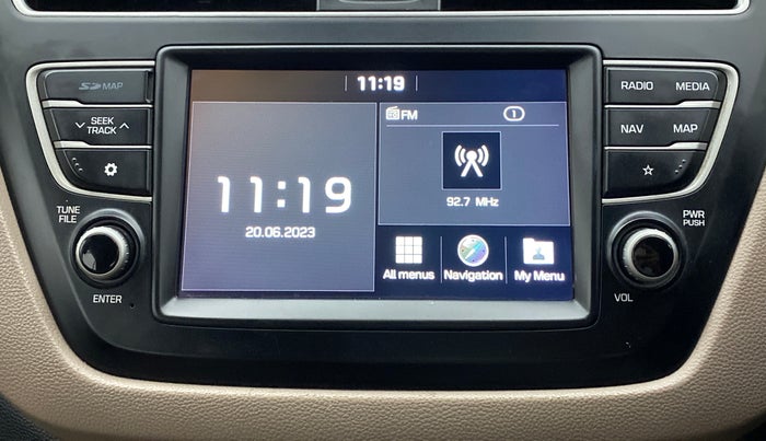 2019 Hyundai Elite i20 SPORTZ PLUS 1.2, Petrol, Manual, 67,449 km, Infotainment System