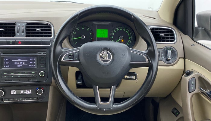 2014 Skoda Rapid ELEGANCE 1.6 MPFI MT, Petrol, Manual, 53,750 km, Steering Wheel Close Up