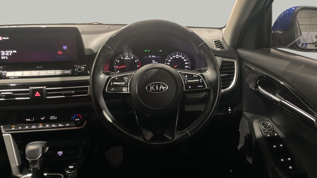 2020 Kia Seltos Sport+ (FWD), Automatic, 52484 km, Steering Wheel Close-up