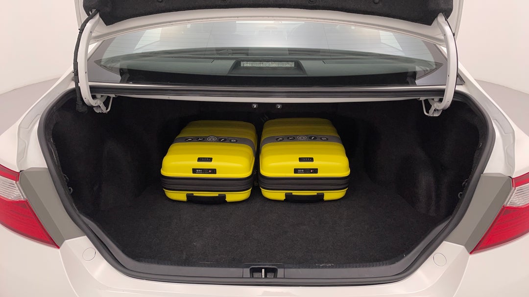 Boot Inside View with Luggage